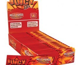 Juicy Jay's ochucené krátké papírky, Mello mango, box 24ks